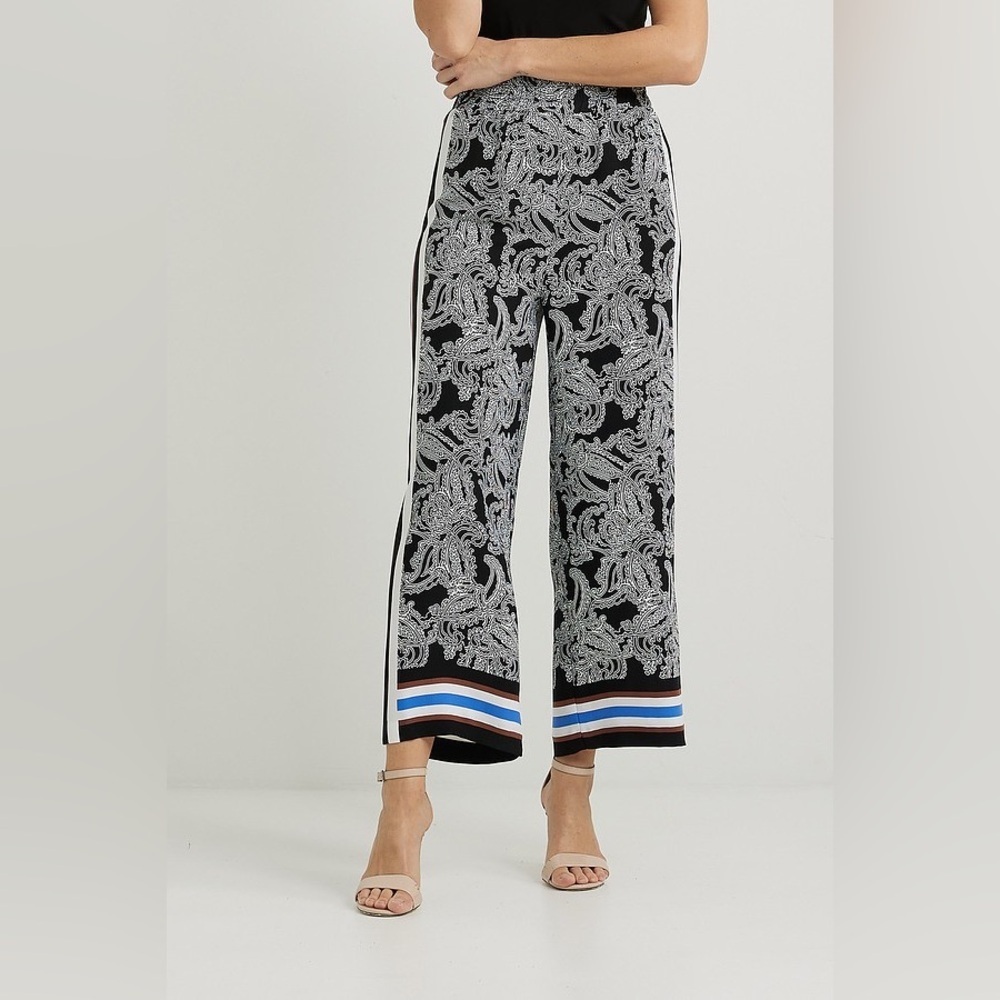 Joseph Ribkoff Wide Leg Crop Pants